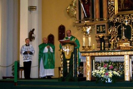 Msza św. celebrowana przez Ks. Jerzego, homilię wygłosił Ks. Krzysztof 