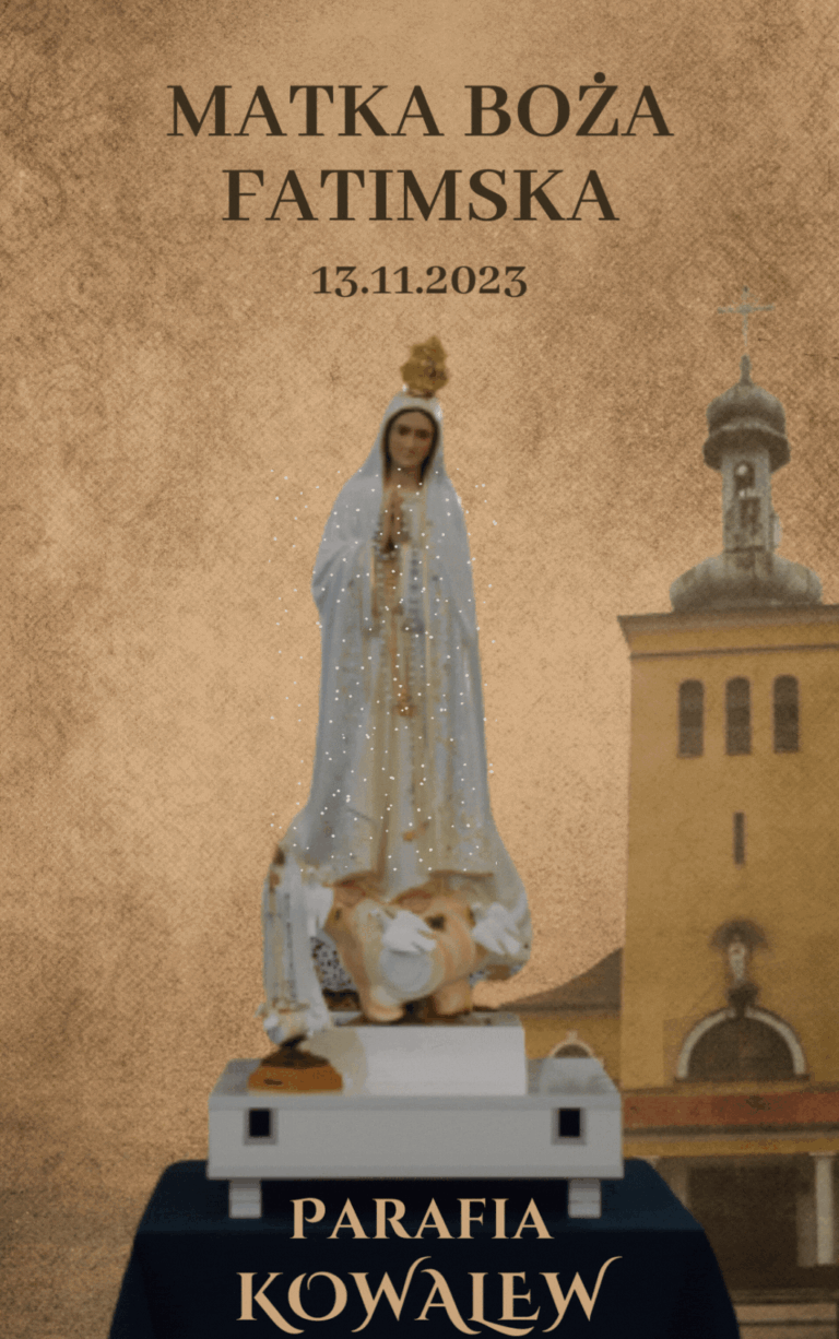 Uroczystość poświęcenia figury Matki Bożej Fatimskiej